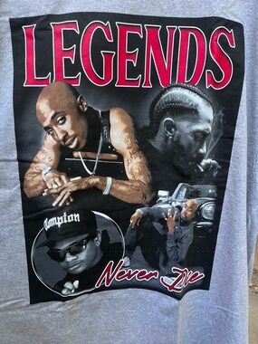NWT Shaka Wear West Coast Legends Graphic Tee - 3XL - Tupac Eazy-E Nipsey